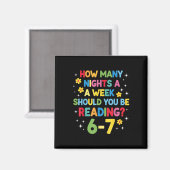 Hoeveel nachten per week moet je 6-7 B lezen Magneet (Voorkant / Achterkant)