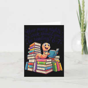 Hoeveel nachten per week moet je 6-7 boeken lezen kaart