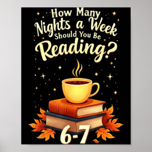 Hoeveel nachten per week moet je 6 7 F lezen Poster
