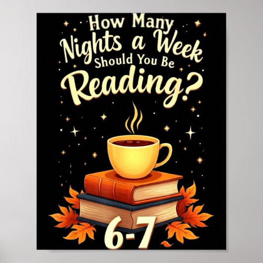 Hoeveel nachten per week moet je 6 7 F lezen Poster (Voorkant)