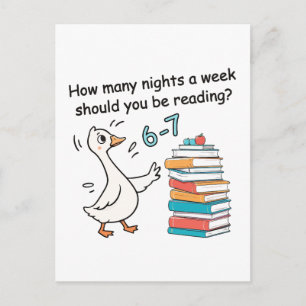 Hoeveel nachten per week moet je 6-7 lezen briefkaart