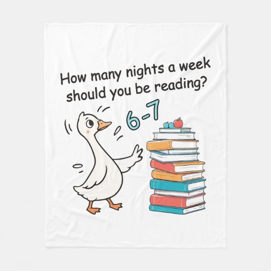 Hoeveel nachten per week moet je 6-7 lezen fleece deken (Voorkant)