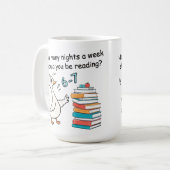 Hoeveel nachten per week moet je 6-7 lezen koffiemok (Voorkant links)