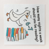 Hoeveel nachten per week moet je 6-7 lezen legpuzzel (Horizontaal)