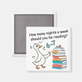 Hoeveel nachten per week moet je 6-7 lezen magneet (Voorkant / Achterkant)