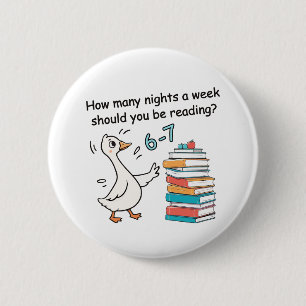 Hoeveel nachten per week moet je 6-7 lezen ronde button 5,7 cm