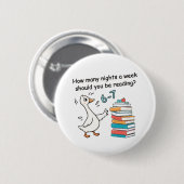 Hoeveel nachten per week moet je 6-7 lezen ronde button 5,7 cm (Voorkant /achterkant)