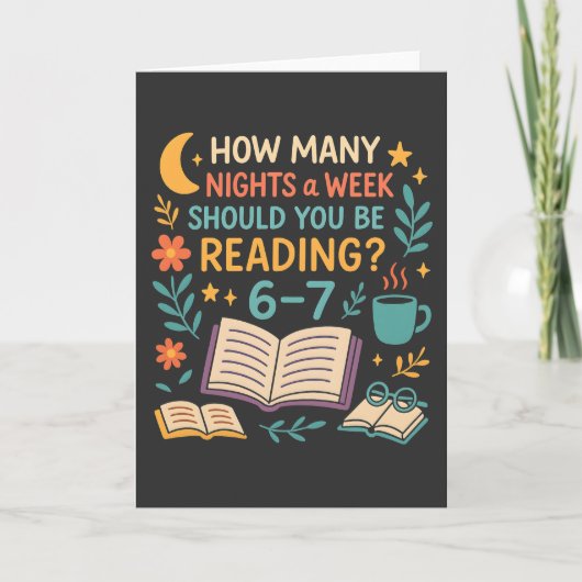 Hoeveel nachten per week moet je lezen? 67 kaart (Voorkant)