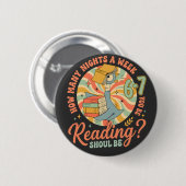 Hoeveel nachten per week moet je lezen? 67 ronde button 5,7 cm (Voorkant /achterkant)