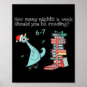 Hoeveel nachten per week moet je lezen 6-7 T Poster