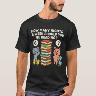 Hoeveel nachten per week moet je lezen? 6–7 t-shirt