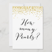 Hoeveel parels bevinden zich in het teken Jar 5x7" Kaart (Voorkant)