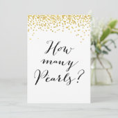 Hoeveel parels bevinden zich in het teken Jar 5x7" Kaart (Staand voorkant)