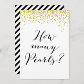 Hoeveel parels bevinden zich in het teken Jar 5x7" Kaart (Voorkant / Achterkant)