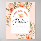 Hoeveel perziken zitten er in de pot poster (Voorkant)