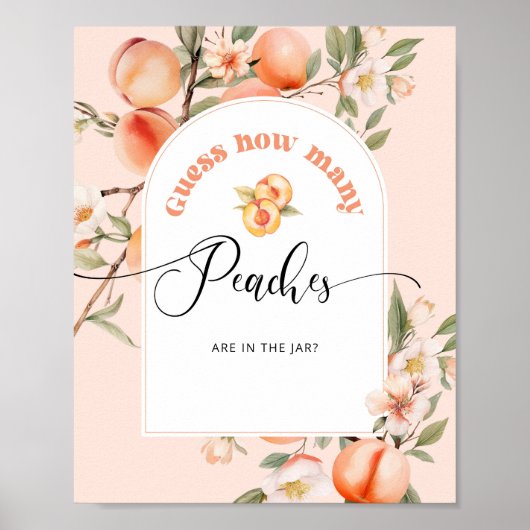 Hoeveel perziken zitten er in de pot poster (Voorkant)