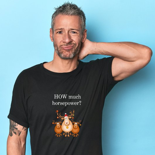 Hoeveel pk motorfiets kerstshirt t-shirt