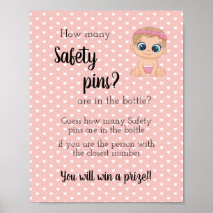 Hoeveel "Safety Pins Baby Girl" Poster