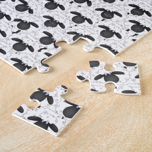 Hoeveel schapen? legpuzzel (Zijkant)