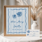 "Hoeveel schelpen" raden spel Kaart