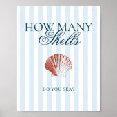 Hoeveel Schelpen Raden Spel Poster (Voorkant)