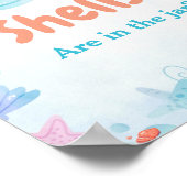 Hoeveel Shel zijn er in de pot Baby shower Game te Poster (Hoek)