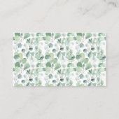 Hoeveel Snoepjes Beer Greenery Shower Game Card Plaatskaartje (Achterkant)