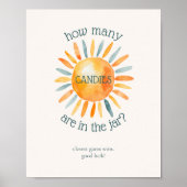 Hoeveel Snoepjes hier komt het Baby shower van de  Poster (Voorkant)