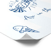 Hoeveel Snoepjes Italiaans Baby shower Spelbord Poster (Hoek)