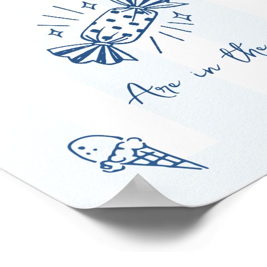 Hoeveel Snoepjes Italiaans Baby shower Spelbord Poster (Hoek)