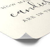 Hoeveel snoepjes Poster Floral Waterverf (Hoek)