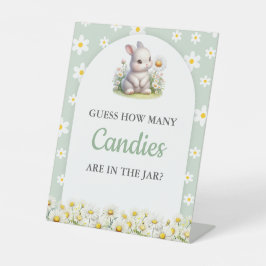 Hoeveel Snoepjes spel Teddy Bear Het is een jongen Reclamebord Met Voetstuk