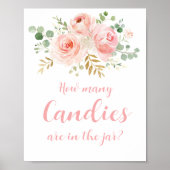 Hoeveel Snoepjes zijn er in het Jar Sign Poster (Voorkant)