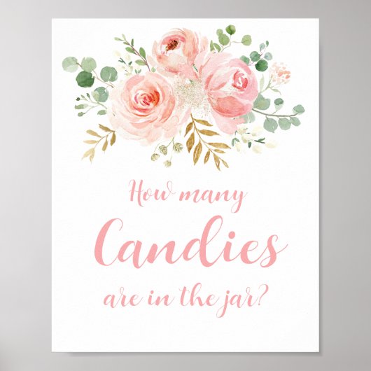 Hoeveel Snoepjes zijn er in het Jar Sign Poster (Voorkant)