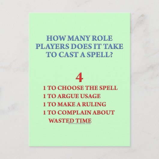 Hoeveel spelers om een Spel te gieten Briefkaart (Voorkant)