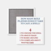 Hoeveel spelers om een Spel te gieten Magneet (Voorkant / Achterkant)