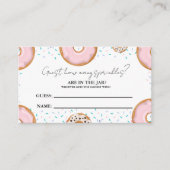 Hoeveel SPrinkles In de Jar Baby shower Game Informatiekaartje (Voorkant)