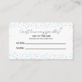 Hoeveel SPrinkles In de Jar Baby shower Game Informatiekaartje (Voorkant)