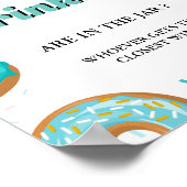 Hoeveel SPrinkles In de Jar Baby shower Game Poster (Hoek)