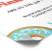 Hoeveel SPrinkles In de Jar Baby shower Game Poster (Hoek)