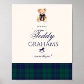 Hoeveel teddy grahams Teddy Bear Red Bow Poster (Voorkant)