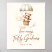 Hoeveel teddy grahams zitten er in de pot poster (Voorkant)