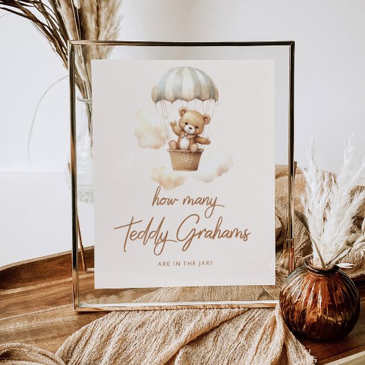 Hoeveel teddy grahams zitten er in de pot poster