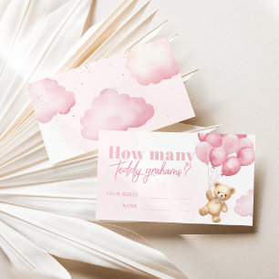 Hoeveel teddygram zit er in het potje roze? informatiekaartje