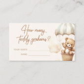 Hoeveel teddygrammen zitten er in de pot boho? informatiekaartje (Voorkant)