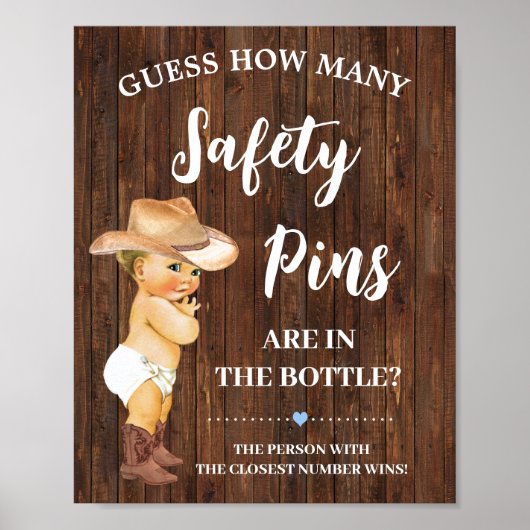 Hoeveel veiligheidsspellen spelen Cowboy Baby show Poster (Voorkant)