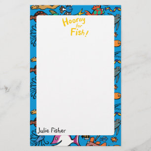 Hoeveel verschillende vissen kun je zien? briefpapier