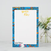 Hoeveel verschillende vissen kun je zien? briefpapier (Staand voorkant)