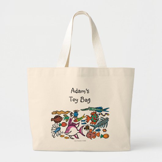 Hoeveel verschillende vissen kun je zien? grote tote bag (Voorkant)