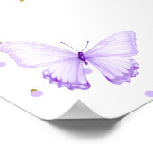 Hoeveel vlinder kisses Baby shower spel Poster (Hoek)